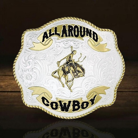 Montana Silversmiths Other - Montana Silversmiths Fine Silver All Around Cowboy Buckle - Retail $150 - NEW